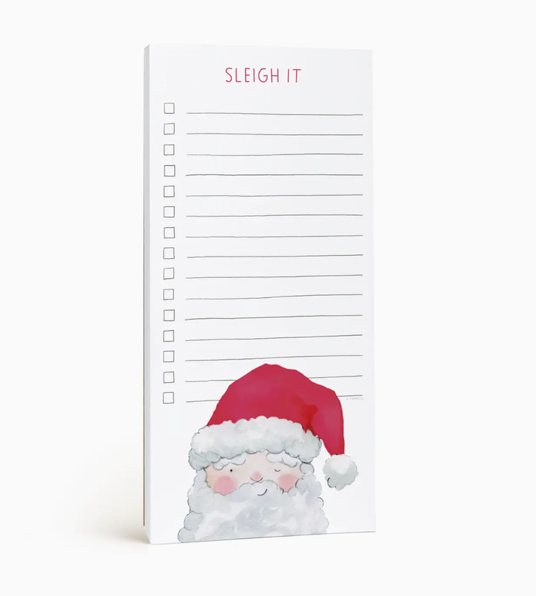 E. Frances Paper Studio Sleigh It Santa Market Notepad