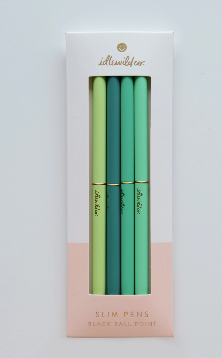 Idlewild Co. Emerald Slim Pens