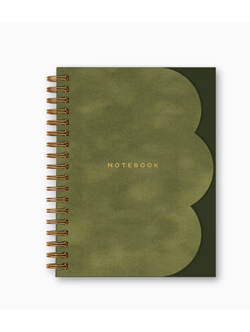 Smitten on Paper Clamshell Notebook in Moss