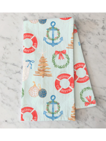 Gert & Co Coastal Christmas Tea Towel
