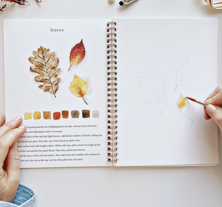 emily lex studio Autumn Watercolor Workbook