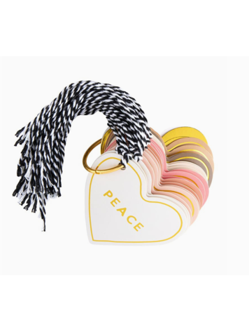 Santa Barbara Design Studio Gift Tag Book - Die-Cut Hearts