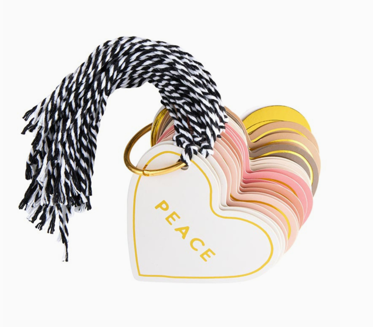 Santa Barbara Design Studio Gift Tag Book - Die-Cut Hearts