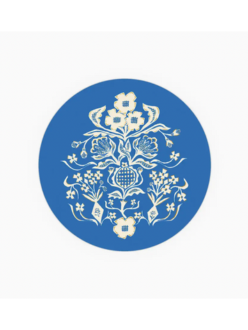 Seedlings Blue Flower Seedlings Coaster