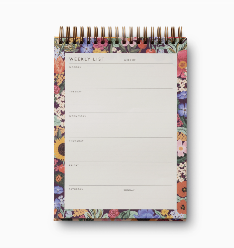 Rifle Paper Co. Blossom Weekly Desktop Planner