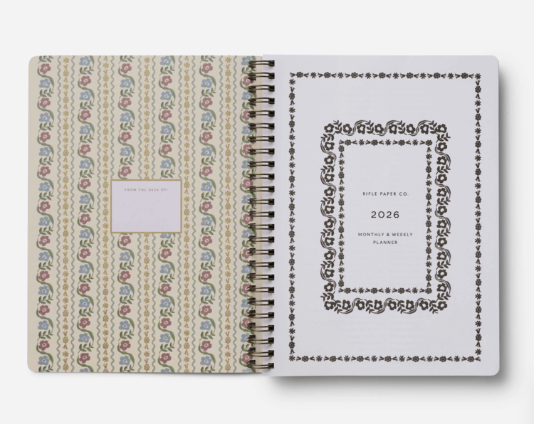 Rifle Paper Co. 2026 Dahlia 12-Month Softcover Spiral Planner