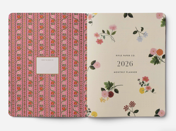 Rifle Paper Co. 2026 Dahlia 12-Month Appointment Notebook