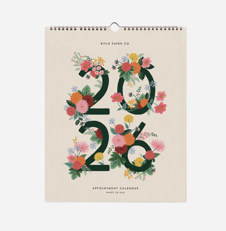 Rifle Paper Co. 2026 Dahlia Appointment Calendar