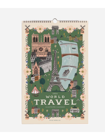 Rifle Paper Co. 2026 World Travel Wall Calendar