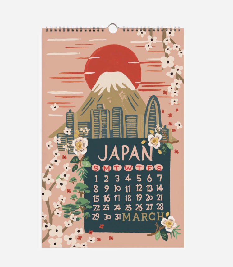 Rifle Paper Co. 2026 World Travel Wall Calendar