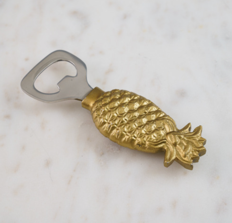 India Handicrafts Inc Gold Pineapple Opener