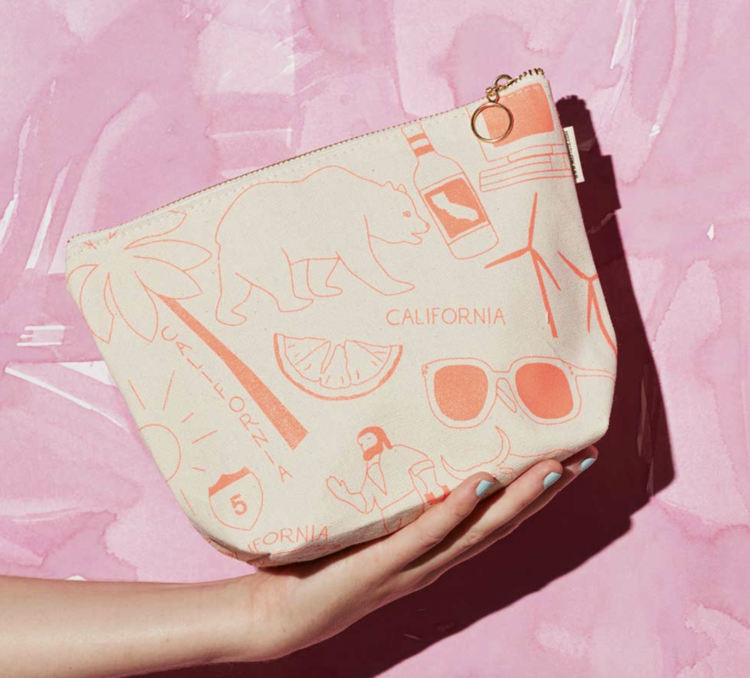 Maptote California Makeup Pouch, Natural