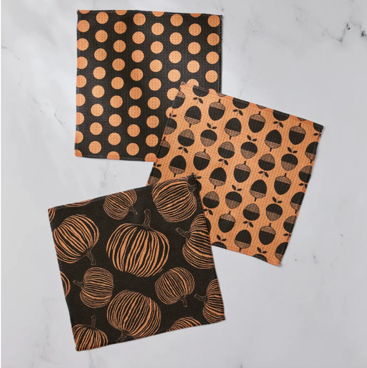 Geometry Autumn Noir Dishcloth Set