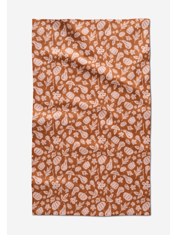 Geometry Farm Harvesting Days Tea Towel