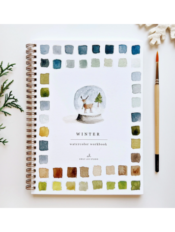 emily lex studio Winter Watercolor Workbook