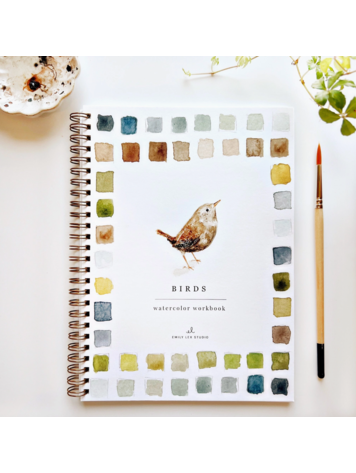 emily lex studio Birds Watercolor Workbook