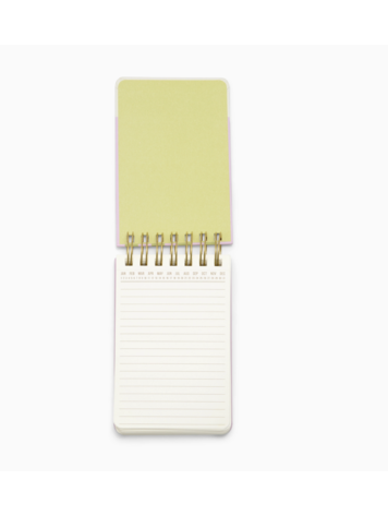 Designworks Ink Twin Wire Notepad, 4" X 6" - Wavy Stripes