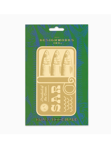 Designworks Ink Brass Bookmark - Sardines