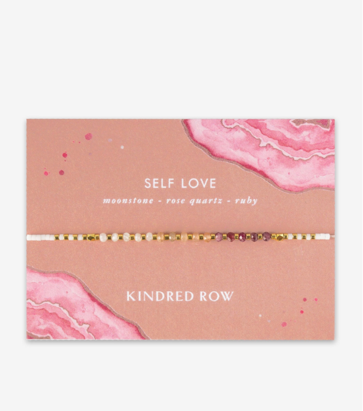 Kindred Row Self Love Healing Gemstone Stacking Bracelet