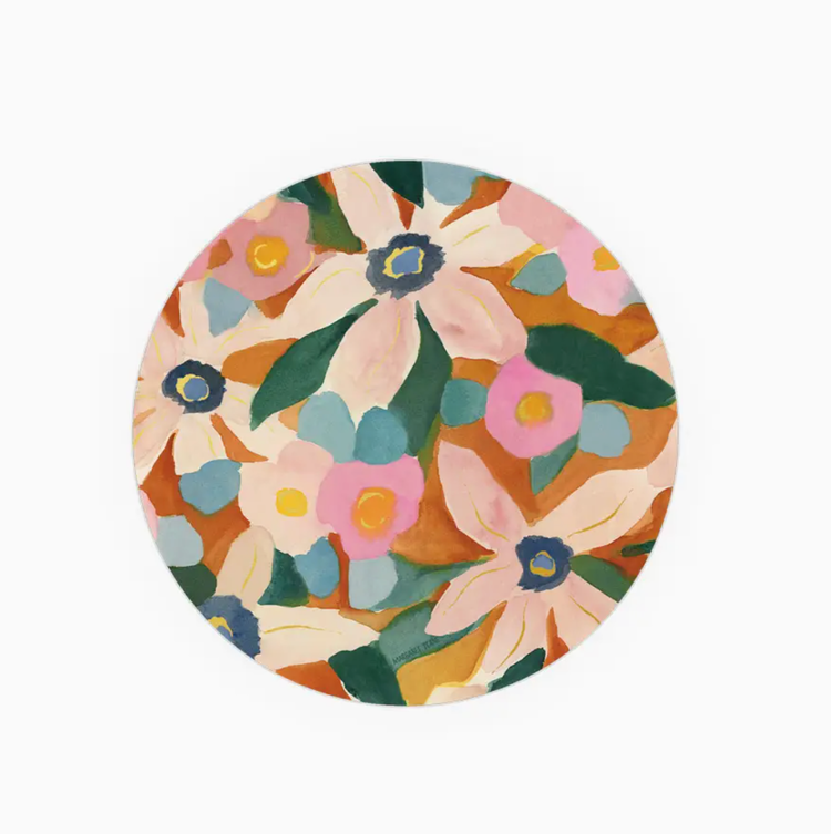 Seedlings Pinwheel Floral Coaster