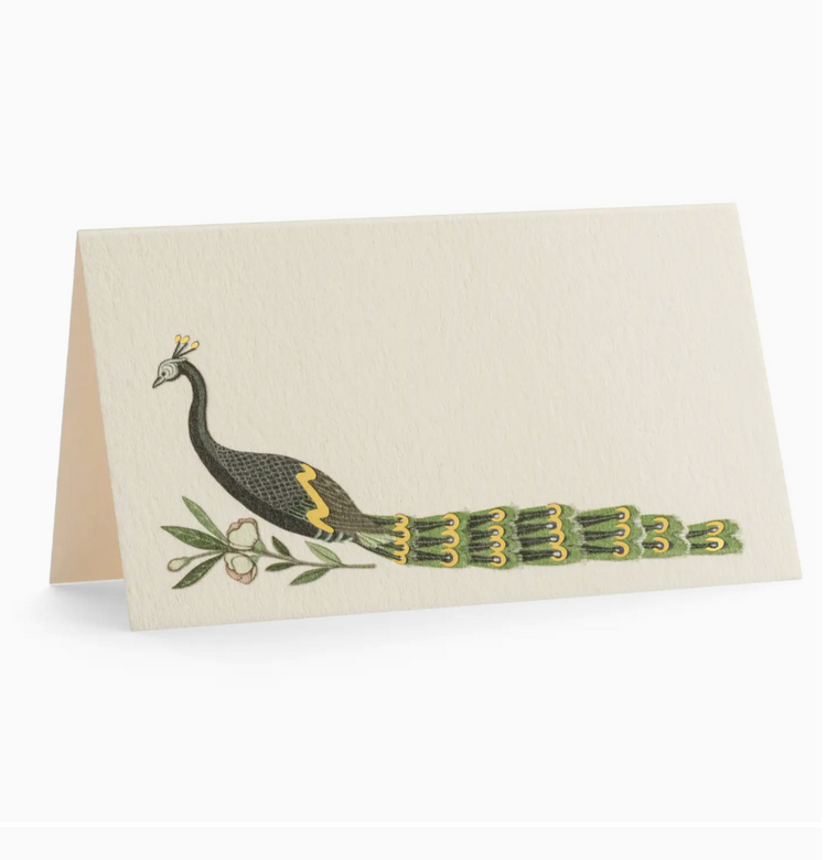 Karen Adams Designs Peacock Place Cards