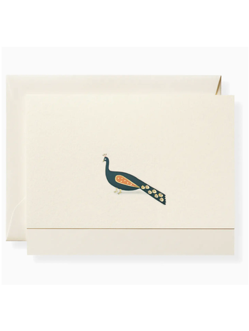 Karen Adams Designs Peacock Individual Notecard