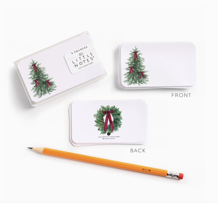 E. Frances Paper Studio Velvet Bow Tree Little Notes