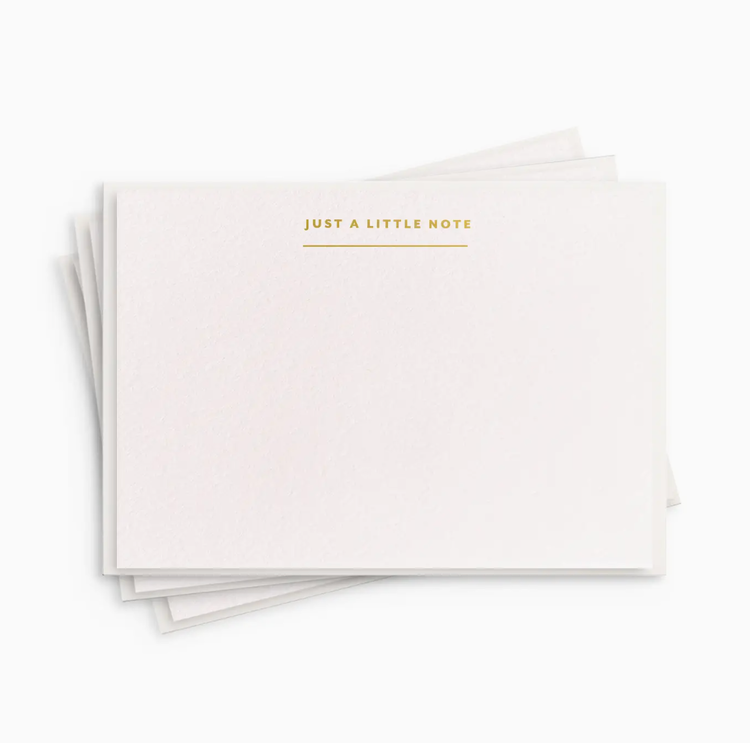 Dahlia Press Just A Little Note Fancy Flat