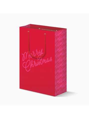 Dahlia Press Merry Script, Christmas Gift Bag