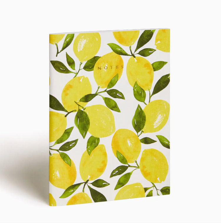 Abigail Jayne Design Fresh Lemons 6" X 8" Notebook
