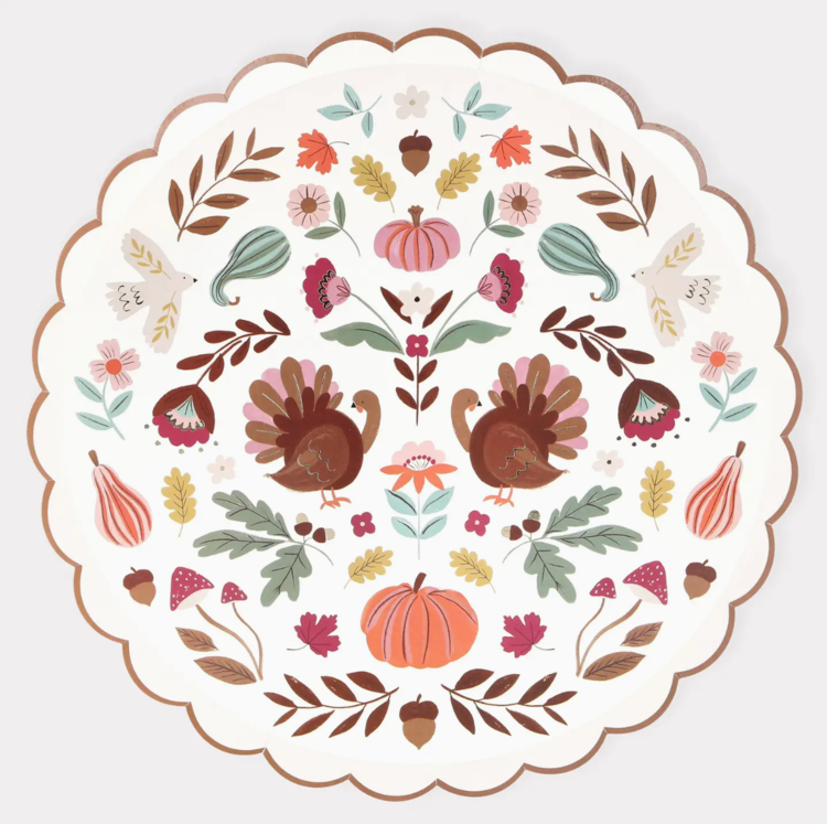 Meri Meri Folk Fall Dinner Plates