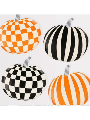 Meri Meri Mod Pattern Pumpkin Plates
