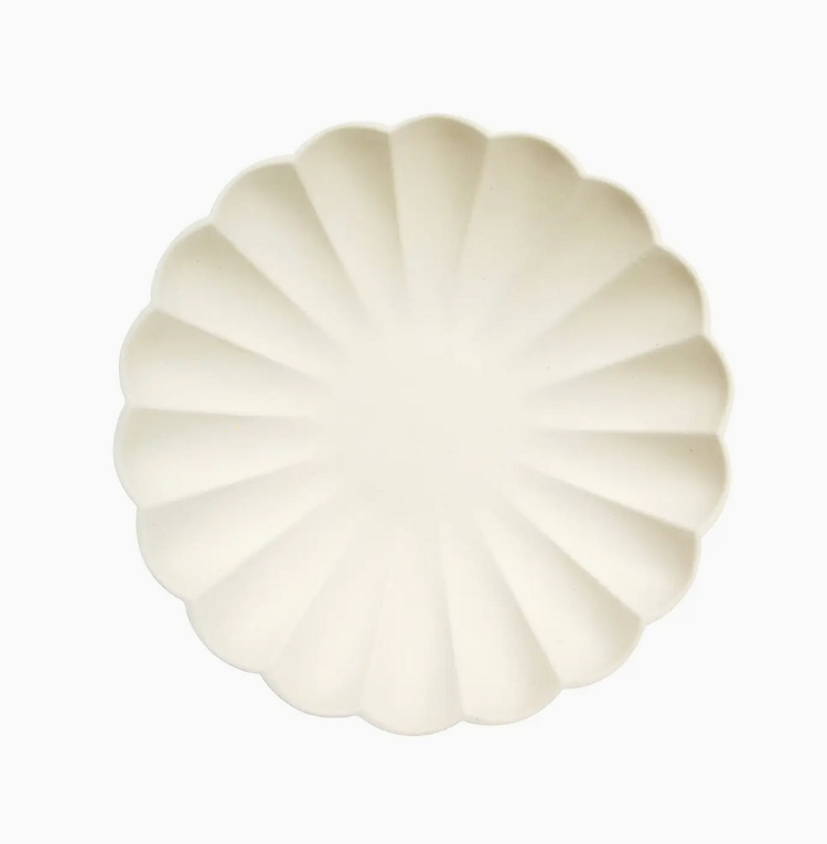 Meri Meri Small Cream Compostable Plates