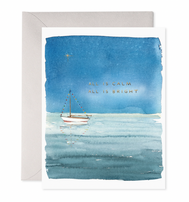 E. Frances Paper Studio Holiday Sailboat