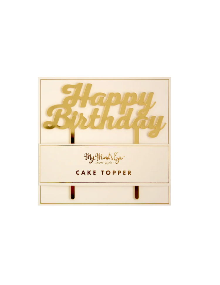 My Mind's Eye Happy Birthday Cake Topper