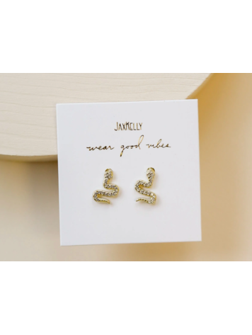 JaxKelly Pavé Stud - Snake