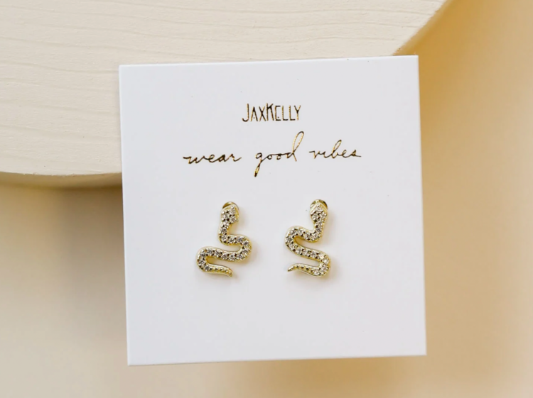 JaxKelly Pavé Stud - Snake
