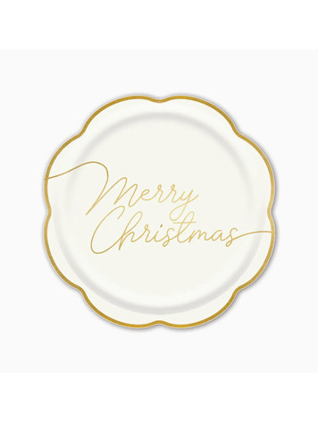 My Mind's Eye Christmas Memories Script Paper Plate