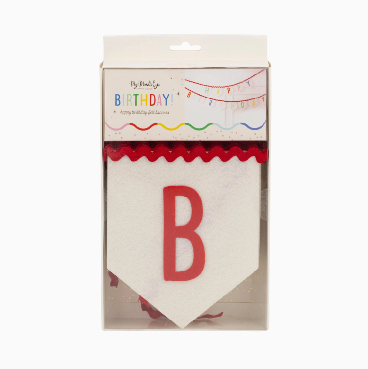 My Mind's Eye Happy Birthday Felt Banner