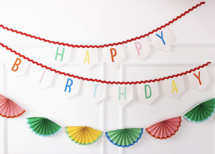 My Mind's Eye Happy Birthday Felt Banner