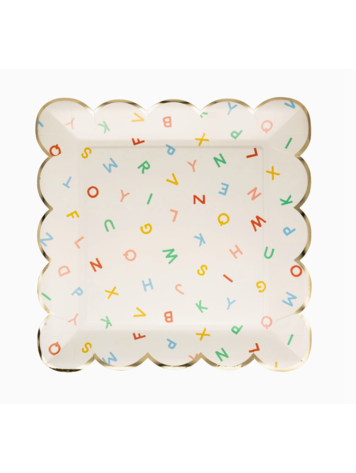 My Mind's Eye Scattered Alphabet Paper Plate