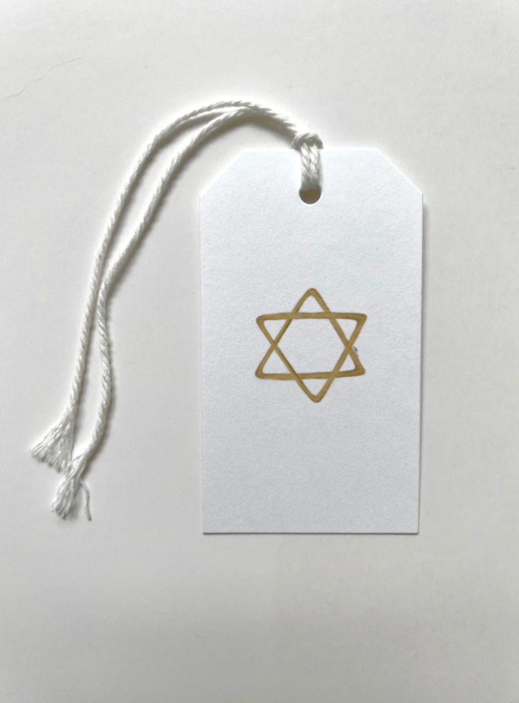 k.Patricia Designs Star of David Gift Tag