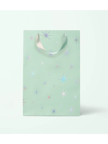 Sunshine Studios Starburst Gift Bag  Mint Medium