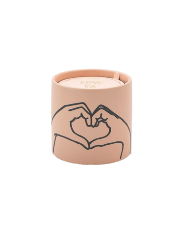 Paddywax Dusty Pink Ceramic "Love Ya" - Tobacco & Vanilla