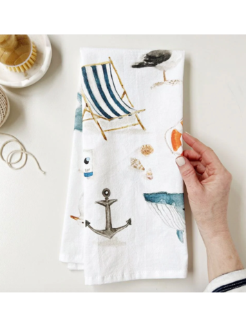 emily lex studio Seaside Tea Towel