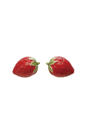 Creative Co-Op Strawberry salt and pepper shaker
