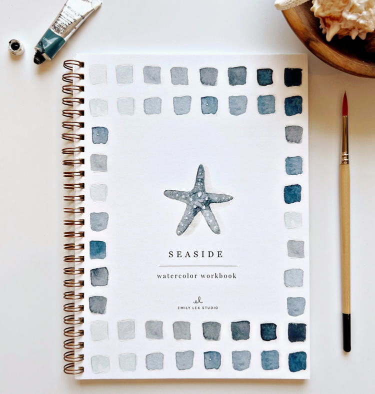 emily lex studio Seaside Watercolor Workbook