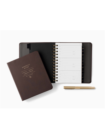 Fringe Studio Standard Cocoa Signature Address Book