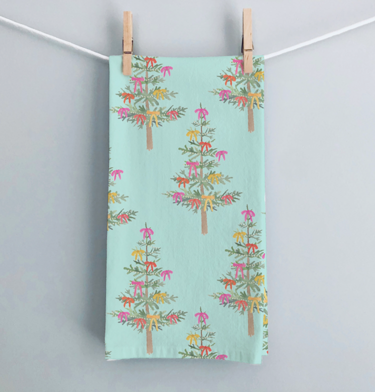 Gert & Co Whimsical Christmas Trees with Bows