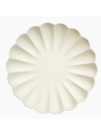 Meri Meri Large Cream Compostable  Plates